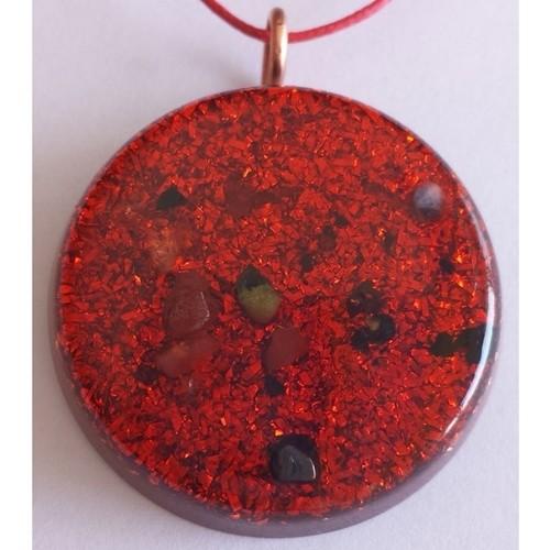 オルゴンペンダント　レッド