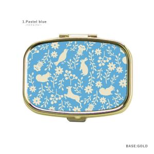 ピルケース アクセサリーケース アイラッシュケース 名入れ ミラー付き