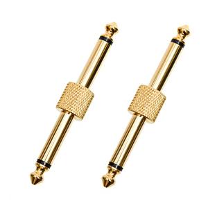 パッチケーブル  エフェクター 連結プラグ シールド ケーブル 連結 プラグ ペダル ジャック ストレート 接続 省スペース 金メッキ