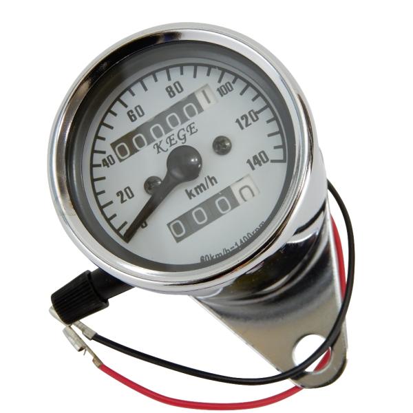 ミニ スピードメータートリップ付 汎用 機械式 ホンダ ゴリラ,エイプ,スティード,シャリー,ダック...