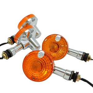 互換品 GSウインカー オレンジ 4個 Zウインカー 旧車 バイク 大きな