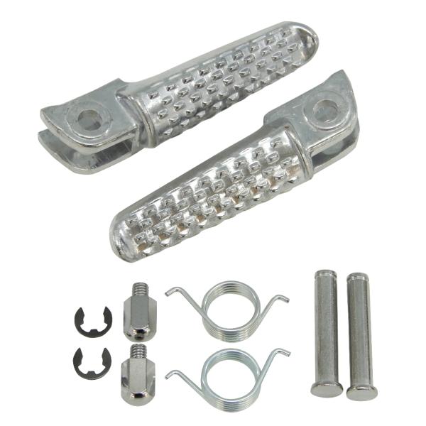互換品 ステップ フロント シルバー HORNET,ホーネット,NS-1,NSR250R,NSR80...