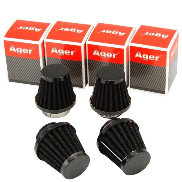 パワーフィルター 35mm 4個 黒 ダックス,ストリートマジック,ビーノ,ベンリィ,モンキー,リー...