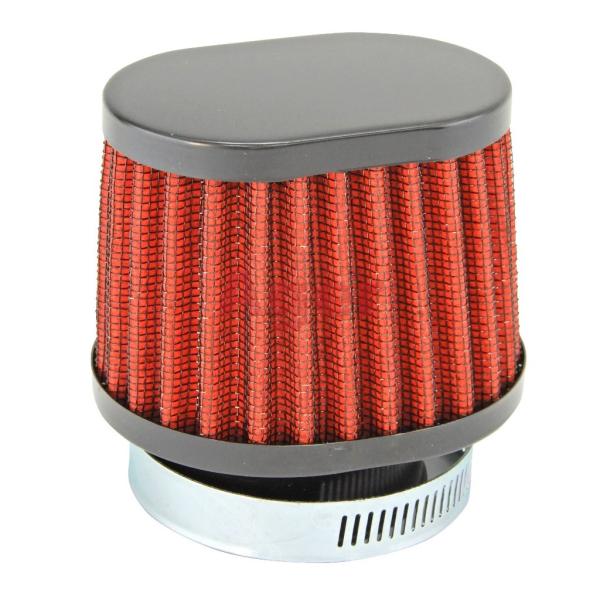 パワーフィルター 48mm オーバル レッドxブラック 台湾製 ホンダ用