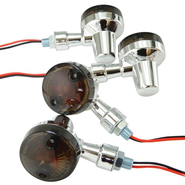 互換品 Z2 ミニ ウインカー(スモーク)汎用 カワサキ エストレア,エリミネーター,バリオス,ゼフ...