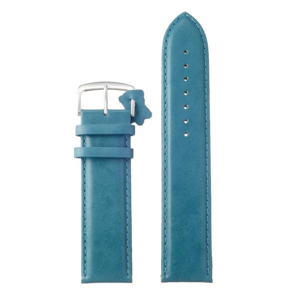 Diloy 24mm ロングサイズ レザー 腕時計ベルト 302 エッセンシャル バンド 本革(ブル...