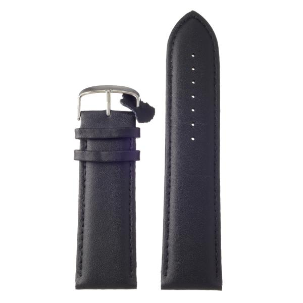 Diloy 28mm ロングサイズ レザー 腕時計ベルト 302 エッセンシャル バンド 本革(ブラ...