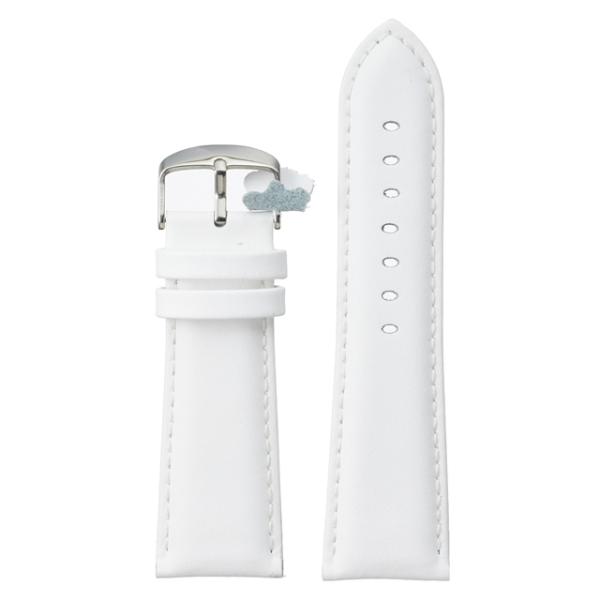 Diloy 腕時計 ベルト 30mm 本革 幅広 ワイド レザー バンド 302EA ホワイト