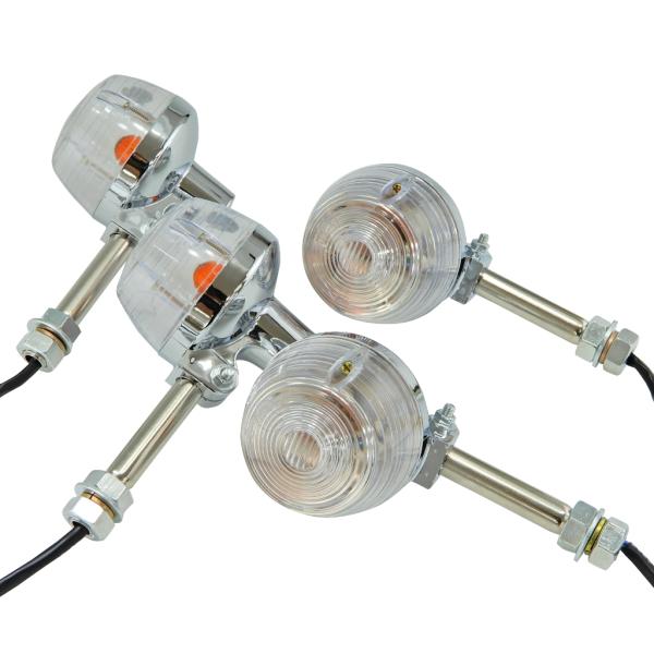 互換品 CB ホーク ウインカー クリア 4個 旧車 バイク カスタム