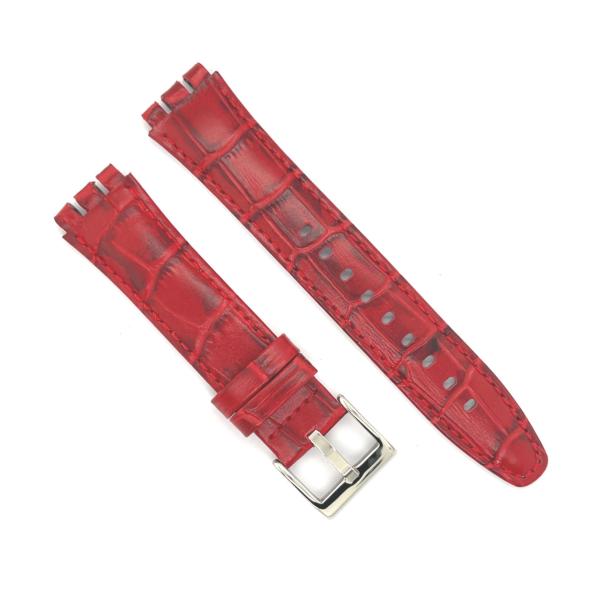 互換品 Diloy Swatch スウォッチ カーフレザー 本革 腕時計ベルト バンド 17mm(2...