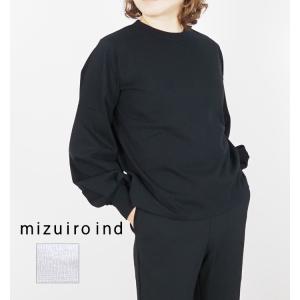 パフスリーブ プルオーバーカットソー ミズイロインド mizuiro ind レディース｜agil