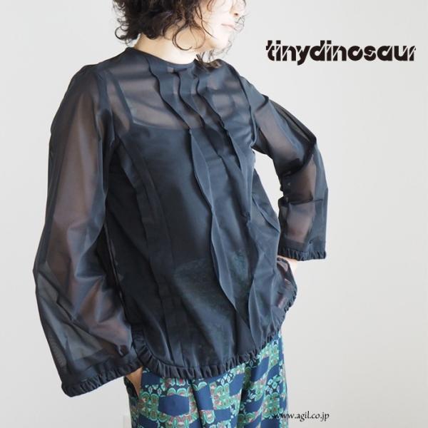 SALE tiny dinosaur タイニーダイナソー シースルー プルオーバーブラウス ダークネ...