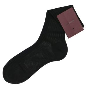 【SALE】ジョンロブ/JOHN LOBB 靴下 メンズ SHORT COTTON SOCKS ソックス BLACK YSOC01L-0015-1R YPP｜agio-aj