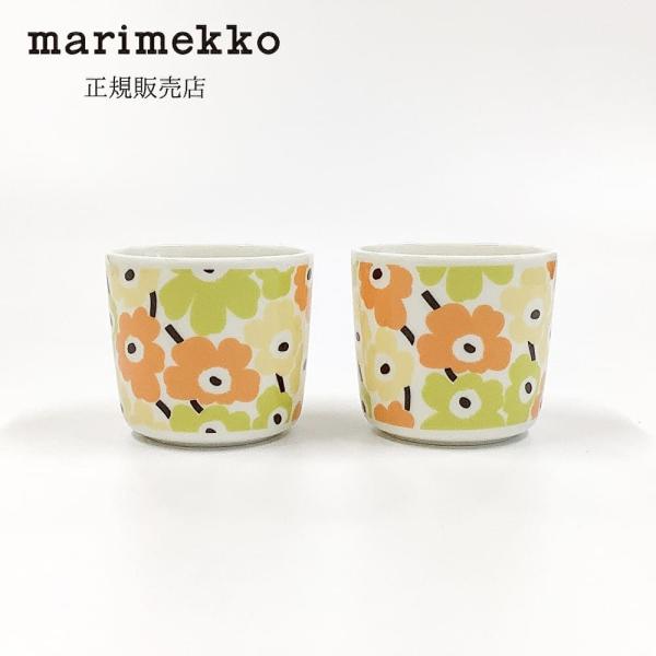 【ペアセット・アジア限定・専用箱入り】 マリメッコ　ラテマグ　Pikkuinen Unikko（ピッ...