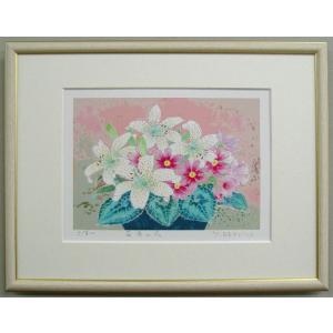 花とチャペル　小鳥　緑　吉岡浩太郎　額付き絵画シルクスクリーン初代 吉岡浩太郎(初代) 版画（シルクスクリーン） 風見鶏 - メルカリ