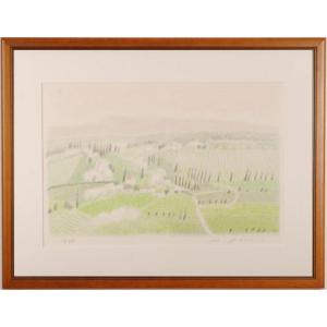 ジャック ・ デペルト 「 フォレストオークゴルフ場 」 リトグラフ