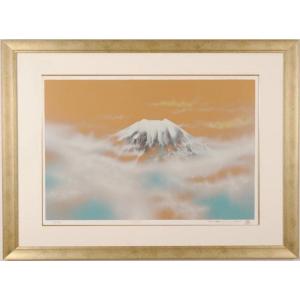 浜田泰介 霊峰富士 富士山 絵画 風景画 インテリア 和風 シルクスクリーン 版画 プレゼント コレ...
