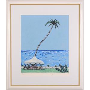 平野琳人 高原のドライブ 絵画 アクリル画 風景画 大分県九重 九重連山