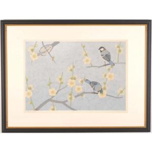 本荘正彦 天上庭園 花 絵画 睡蓮インテリア 和風 絵 木版画 プレゼント