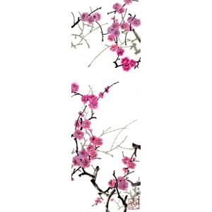 佐藤晋伍 「 金運大昇鯉 」 日本画 色紙絵 ( 木製額縁付き ) 絵画 風水