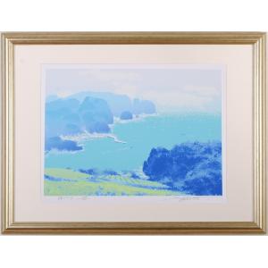 入江明日香 「 白い森 」 彩美版R シルクスクリーン 手刷り 絵画 銅