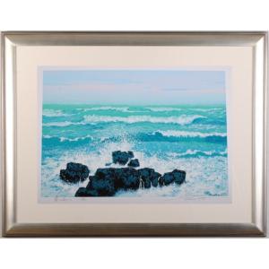 南正雄 抽象画 シルクスクリーン 版画 絵画 花吹雪・1 和 インテリア