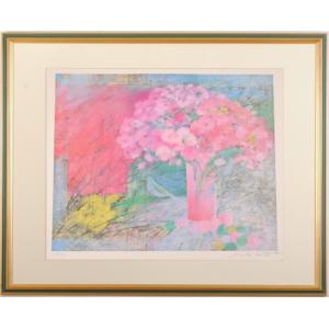 ベルナール・ガントナー 村の春 フランス 絵画 風景画 インテリア