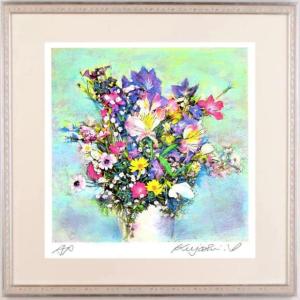 赤富士 絵画 富士山 風景画 シルクスクリーン 版画 池上壮豊