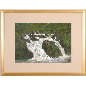 奥田元宋 絵画 渓澗春耀 【複製】【美術印刷】【巨匠】【横長