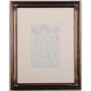 ジャン・コクトー 絵画 版画 オリジナルリトグラフ 絵 ノーサイン 挿画