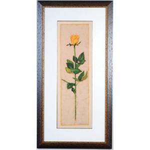 田村 一 「 スペイン壷と赤い薔薇 」 油絵 ・ 油彩画 F6 ( 6号 ) 絵画