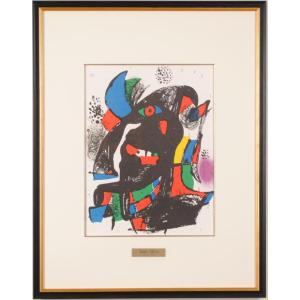 抽象画 絵画 オリジナルリトグラフ 版画 ジョアン・ミロ 「ノーサイン 抽象画 絵画 オリジナルリトグラフ 版画 ジョアン・ミロ 「ノーサイン