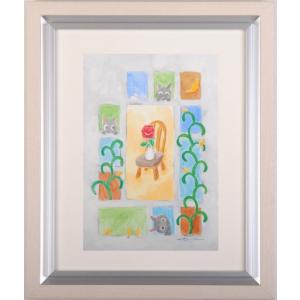 抽象画 絵画 リトグラフ 版画 ジョアン・ミロ 「ノーサイン・14」 額