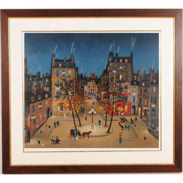 ミッシェル・ドラクロワ Paris I Love パリ 絵画 風景画 インテリア シルクスクリーン ...