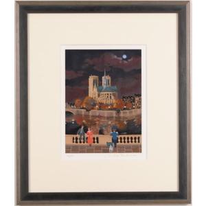 パリの眺め　ミッシェル・ドラクロワ 楽天市場】ミッシェル・ドラクロワ Paris I Love パリ 絵画 風景