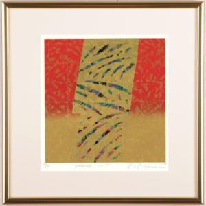ホアキン・トレンツ・リャド ジヴェルニーの若枝 花 絵画 薔薇 シルク