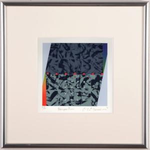 ヒロ・ヤマガタ モンマルトルの雨傘 パリ 絵画 風景画 モンマルトルの