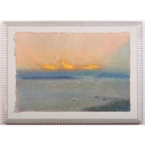 ヒロ・ヤマガタ 桜島 絵画 風景画 鹿児島 インテリア シルクスクリーン