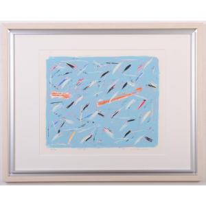 現代アート 絵画 抽象画 現代美術 シルクスクリーン 版画 島州一 「SP