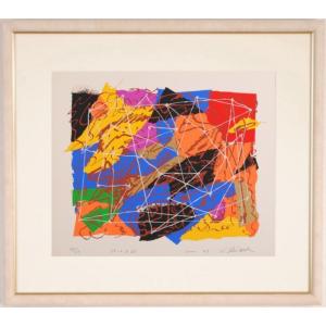 現代アート 絵画 抽象画 現代美術 シルクスクリーン 版画 島州一 「SP