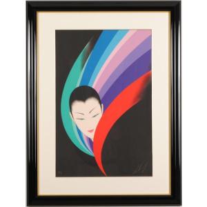 鶴田一郎 ICHIRO TSURUTA「エクセレントレッド」 11/200 版画 シルク