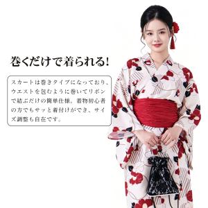浴衣 セパレート 二部式 浴衣 上下セット 巻...の詳細画像1