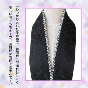 今風x地紋 重ね襟 暗紋付き 桜 小粒パールデ...の詳細画像2