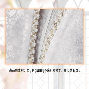 今風x地紋 重ね襟 暗紋付き 桜 小粒パールデ...の詳細画像3