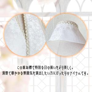 今風x地紋 重ね襟 暗紋付き 桜 小粒パールデ...の詳細画像4
