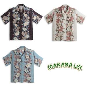 MAKANA LEI（マカナレイ） アロハシャツ 鶴柄 Tsuru メンズ レディース