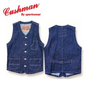 クッシュマン 10oz デニムワークベスト CUSHMAN メンズ レディース  アウター 21892