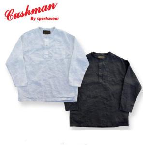 CUSHMAN（クッシュマン） リネンオープンカラーシャツ リネン100