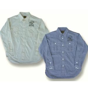 CUSHMAN（クッシュマン） 長袖シャツ SLUB CHECK WORK SHIRT 25611