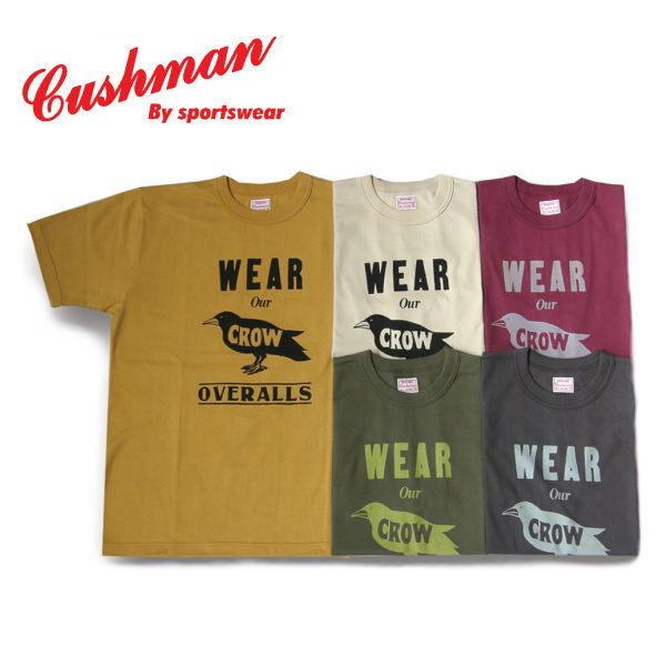 クッシュマン ４０天竺プリントTee CROW 半袖Tシャツ コットン100％  CUSHMAN 2...